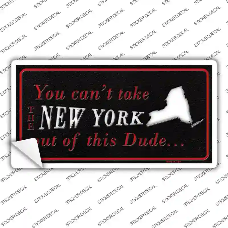 New York Dude Novelty Sticker Decal