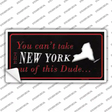 New York Dude Novelty Sticker Decal