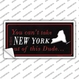 New York Dude Novelty Sticker Decal