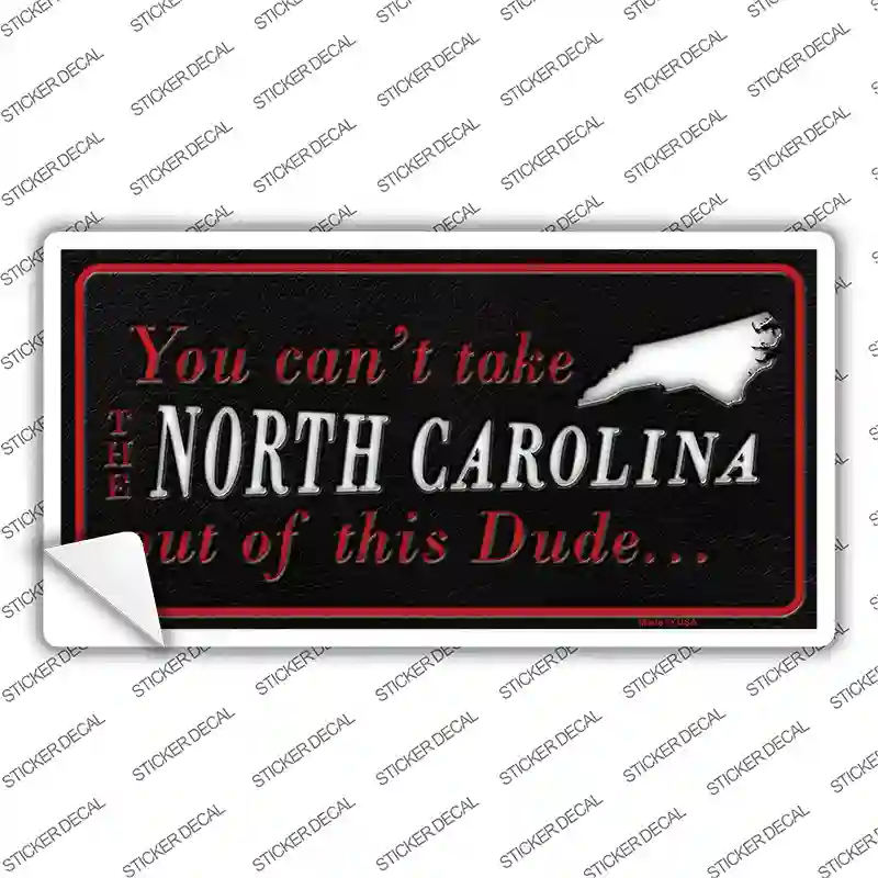 North Carolina Dude Novelty Sticker Decal