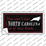 North Carolina Dude Novelty Sticker Decal