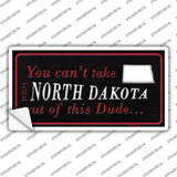 North Dakota Dude Novelty Sticker Decal