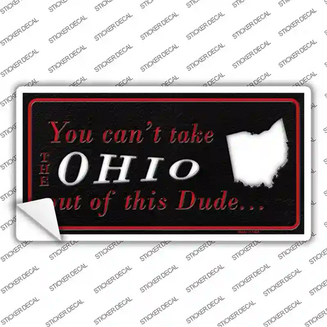 Ohio Dude Novelty Sticker Decal