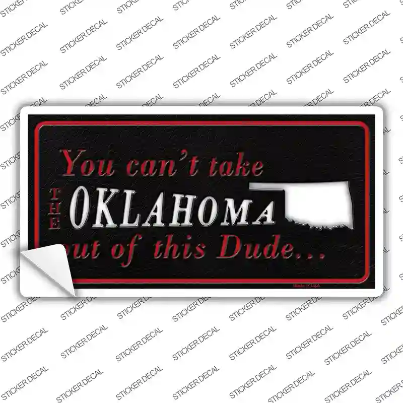 Oklahoma Dude Novelty Sticker Decal