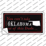 Oklahoma Dude Novelty Sticker Decal