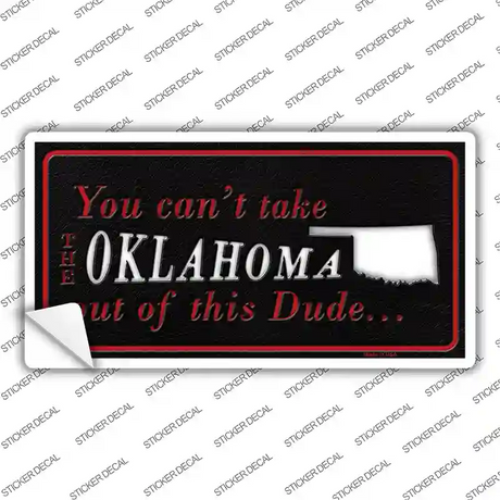 Oklahoma Dude Novelty Sticker Decal