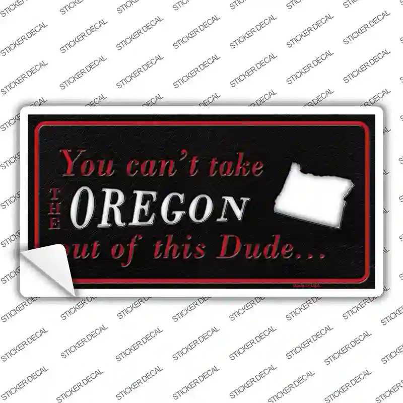 Oregon Dude Novelty Sticker Decal