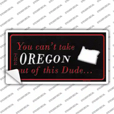 Oregon Dude Novelty Sticker Decal