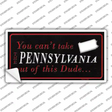 Pennsylvania Dude Novelty Sticker Decal