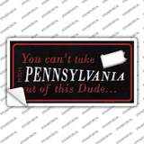 Pennsylvania Dude Novelty Sticker Decal