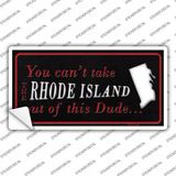 Rhode Island Dude Novelty Sticker Decal