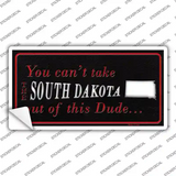 South Dakota Dude Novelty Sticker Decal