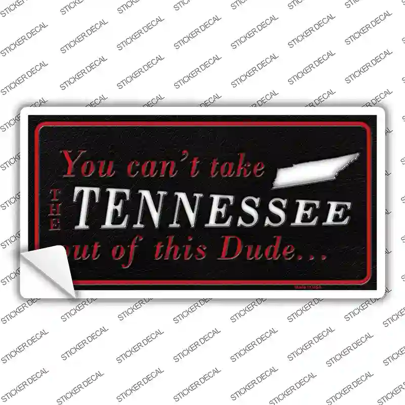 Tennessee Dude Novelty Sticker Decal