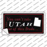 Utah Dude Novelty Sticker Decal