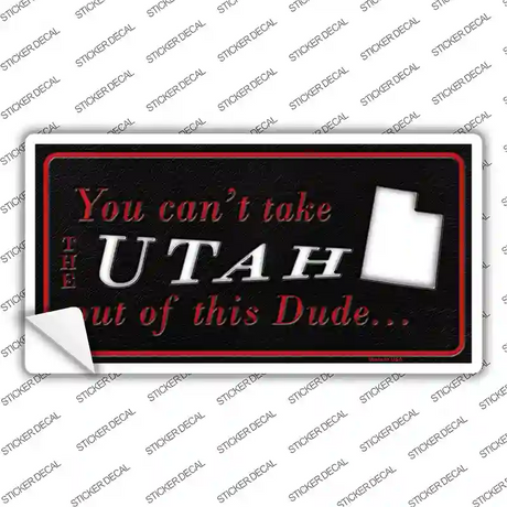 Utah Dude Novelty Sticker Decal