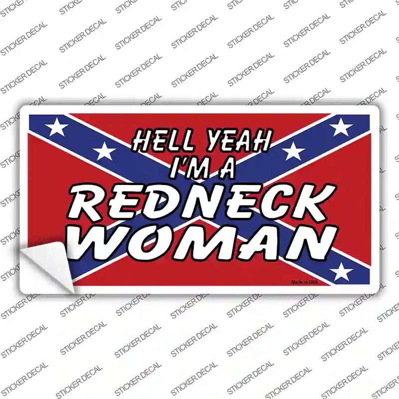 Redneck Woman Novelty Sticker Decal