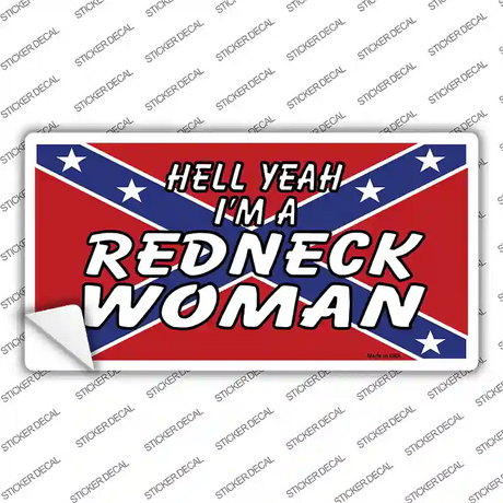Redneck Woman Novelty Sticker Decal