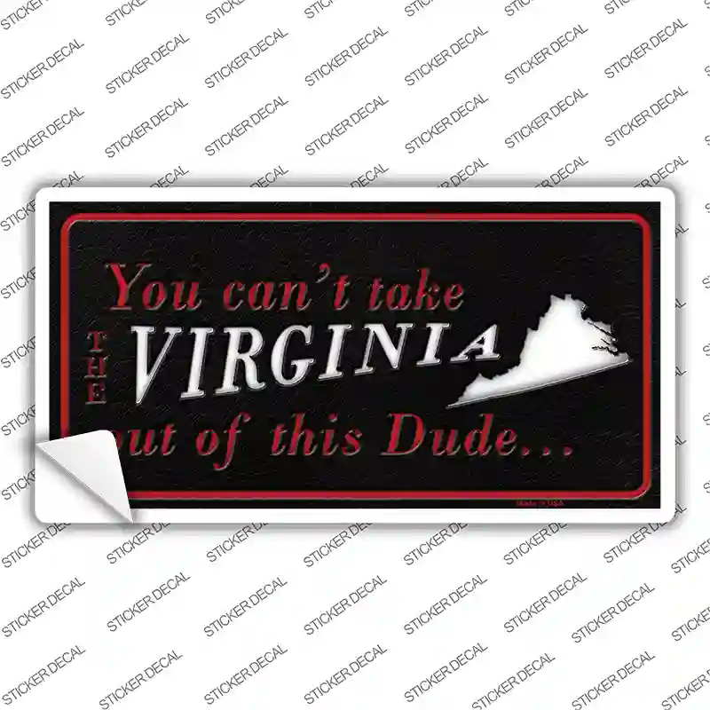 Virginia Dude Novelty Sticker Decal