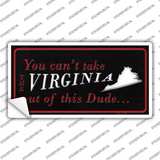 Virginia Dude Novelty Sticker Decal