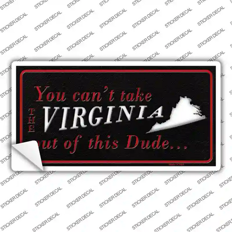 Virginia Dude Novelty Sticker Decal