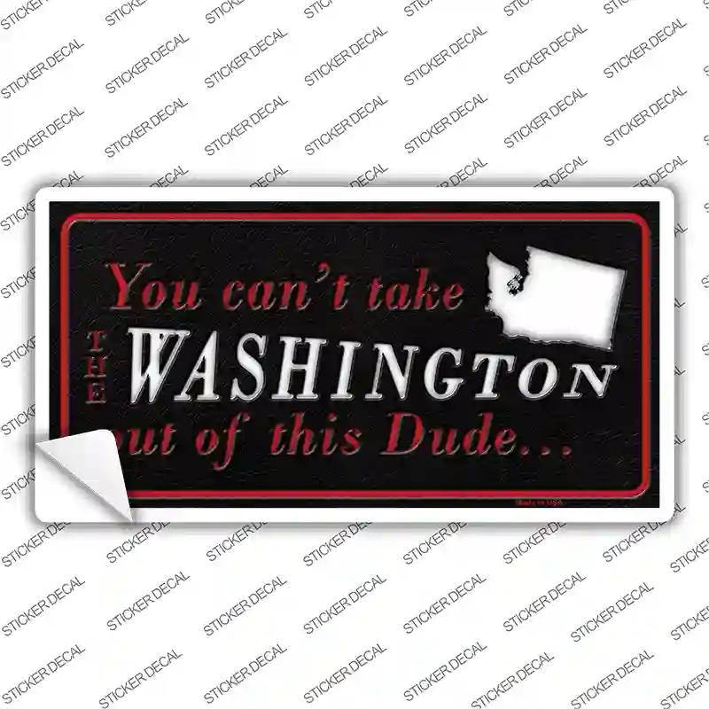 Washington Dude Novelty Sticker Decal