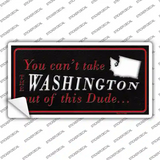 Washington Dude Novelty Sticker Decal