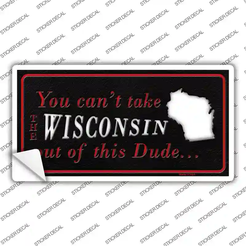 Wisconsin Dude Novelty Sticker Decal