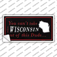 Wisconsin Dude Novelty Sticker Decal