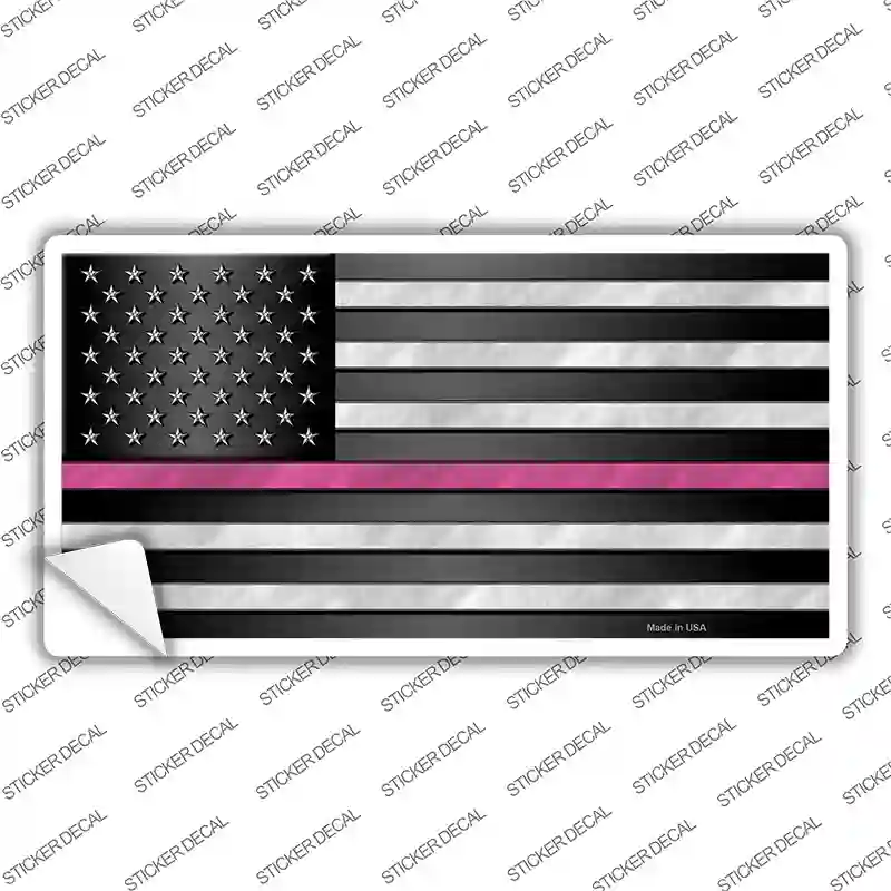 Thin Pink Line Novelty Sticker Decal