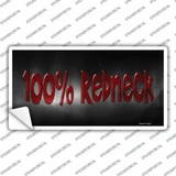 100% Redneck Novelty Sticker Decal