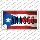 Anasco Puerto Rico Flag Novelty Sticker Decal