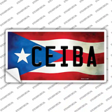 Ceiba Puerto Rico Flag Novelty Sticker Decal