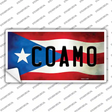 Coamo Puerto Rico Flag Novelty Sticker Decal