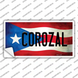 Corozal Puerto Rico Flag Novelty Sticker Decal