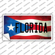 Florida Puerto Rico Flag Novelty Sticker Decal