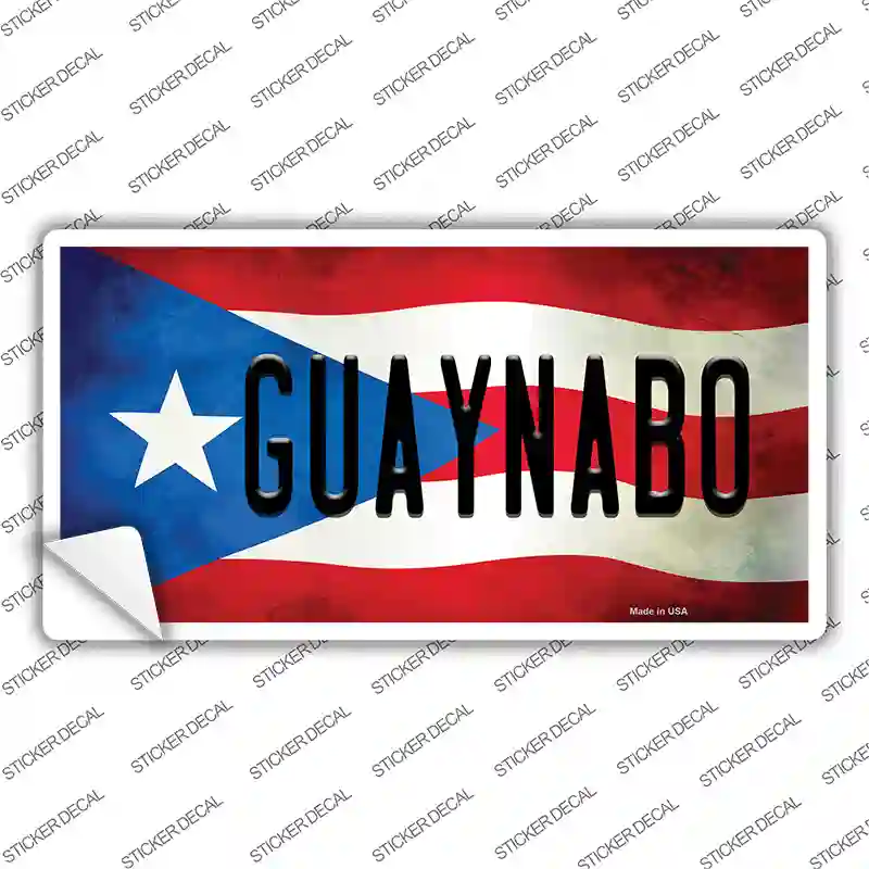 Guaynabo Puerto Rico Flag Novelty Sticker Decal
