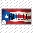 Hatillo Puerto Rico Flag Novelty Sticker Decal