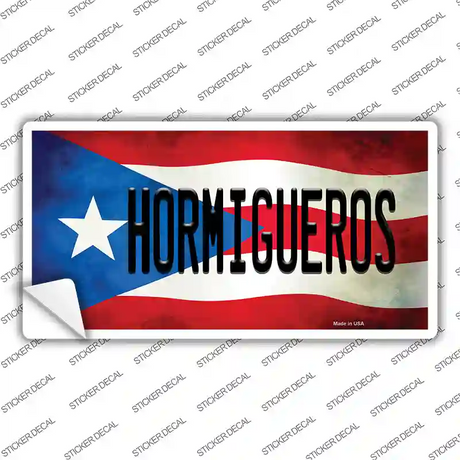 Hormigueros Puerto Rico Flag Novelty Sticker Decal