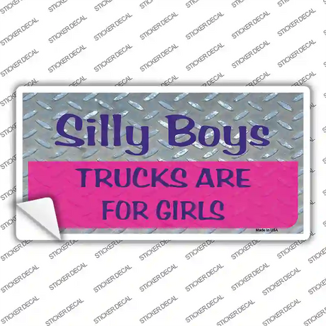 Silly Boys Novelty Sticker Decal