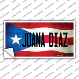 Juana Diaz Puerto Rico Flag Novelty Sticker Decal