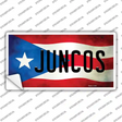 Juncos Puerto Rico Flag Novelty Sticker Decal