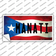 Manati Puerto Rico Flag Novelty Sticker Decal