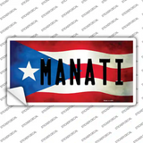 Manati Puerto Rico Flag Novelty Sticker Decal