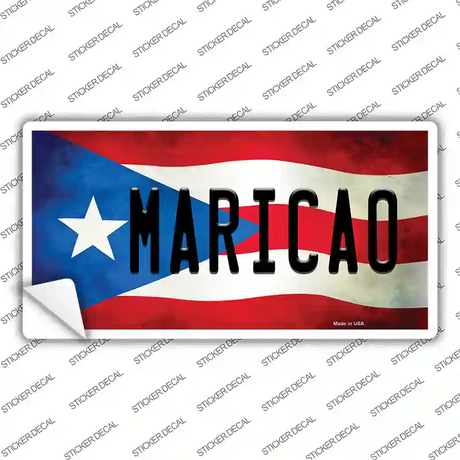 Maricao Puerto Rico Flag Novelty Sticker Decal
