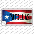 Patillas Puerto Rico Flag Novelty Sticker Decal