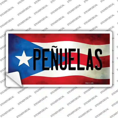 Penuelas Puerto Rico Flag Novelty Sticker Decal