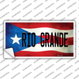 Rio Grande Puerto Rico Flag Novelty Sticker Decal