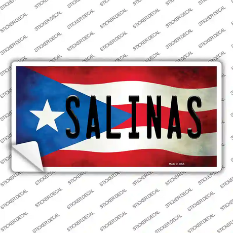 Salinas Puerto Rico Flag Novelty Sticker Decal