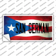 San German Puerto Rico Flag Novelty Sticker Decal