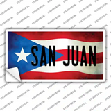 San Juan Puerto Rico Flag Novelty Sticker Decal